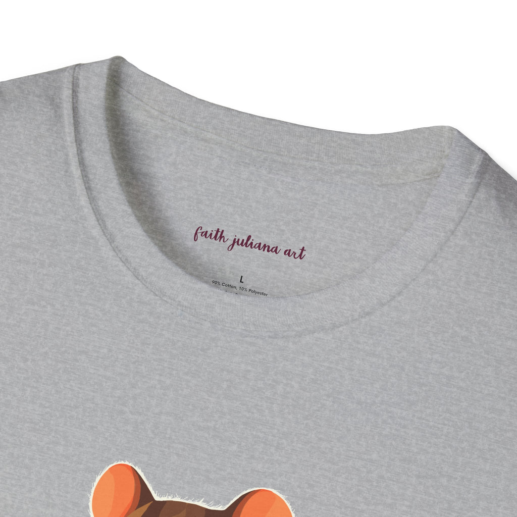 Mouse Reading a Book T-Shirt | Cute Animal and Book Lover Illustration