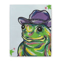 Country Toad Drawing on a Canvas