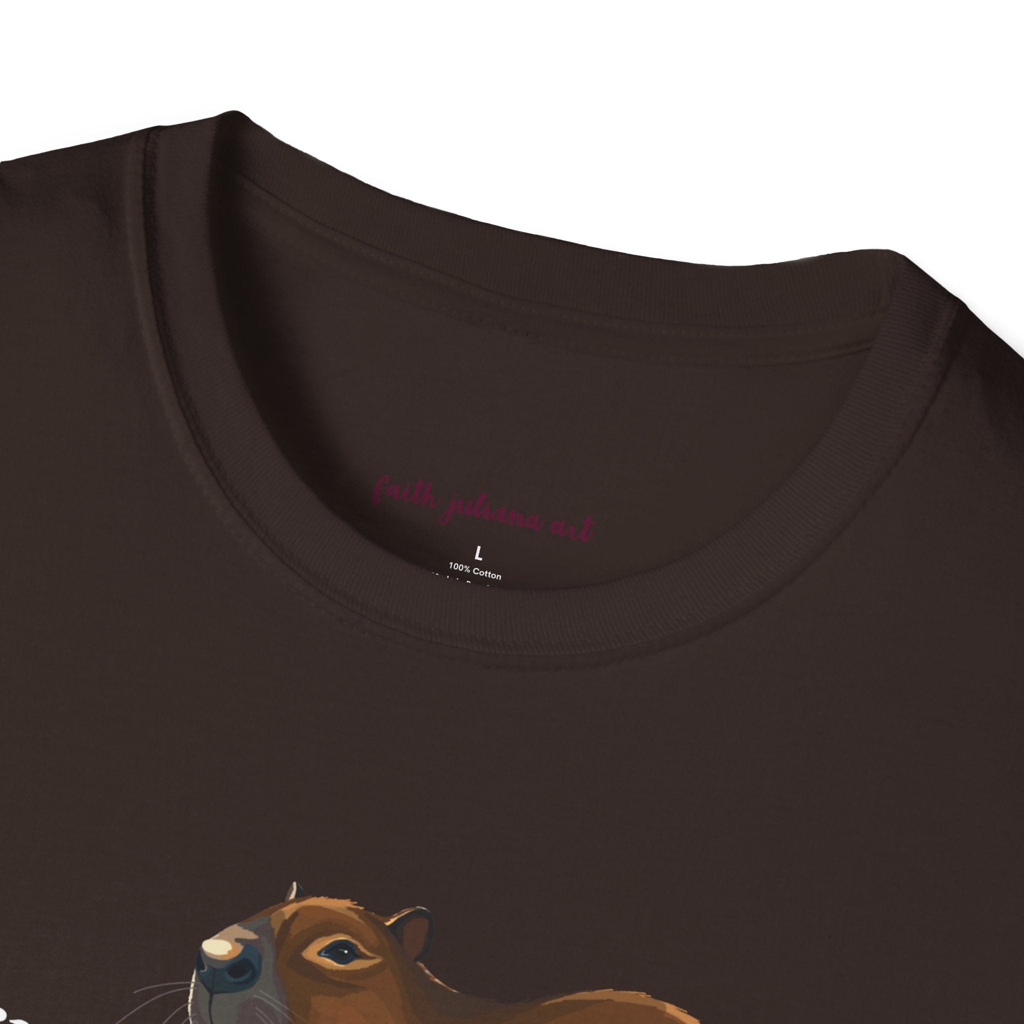 Surfing Capybara T-Shirt | Cute Animal Surfing- Graphic Tee