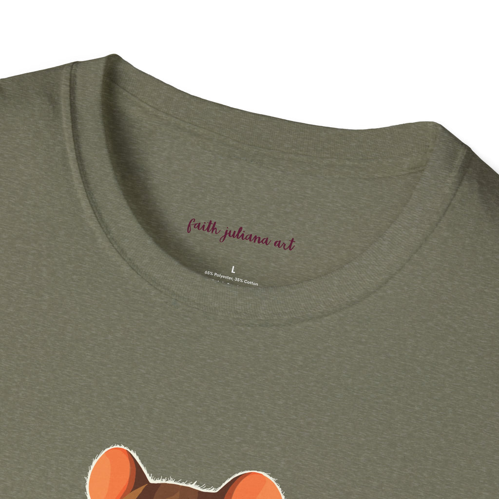 Mouse Reading a Book T-Shirt | Cute Animal and Book Lover Illustration