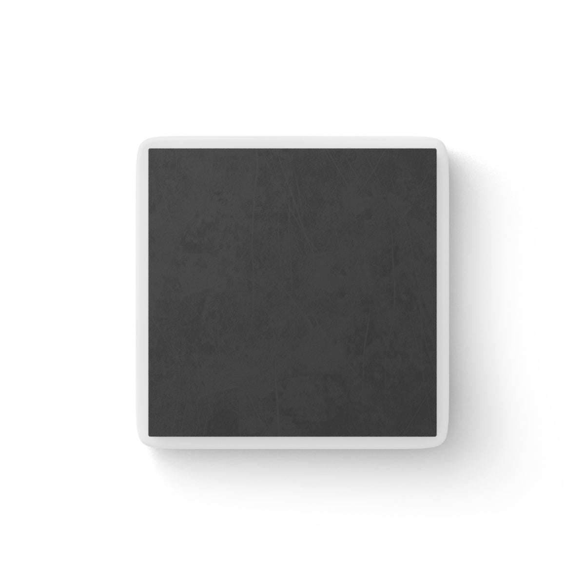 Goose Drawing on a Porcelain Magnet, Square