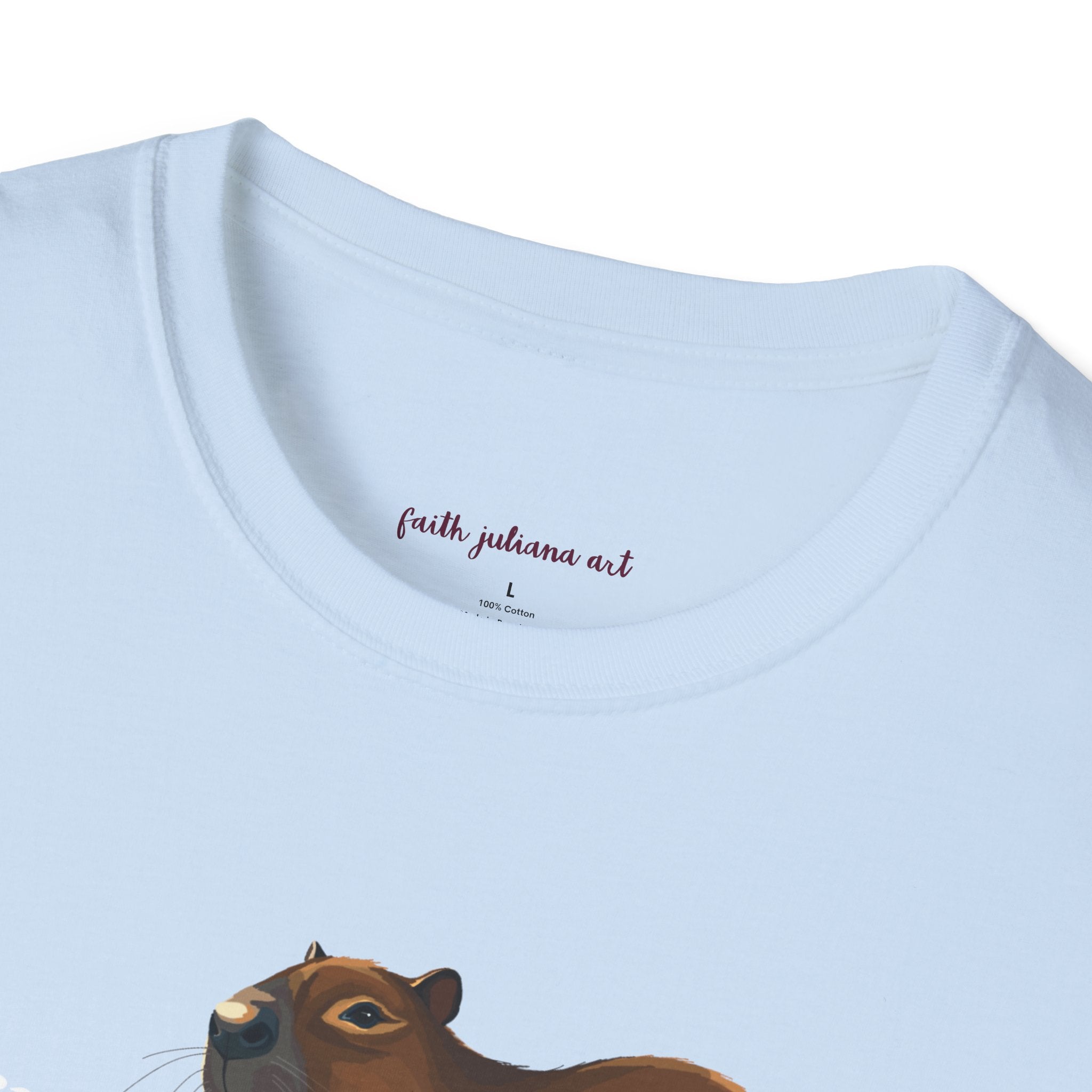 Surfing Capybara T-Shirt | Cute Animal Surfing- Graphic Tee