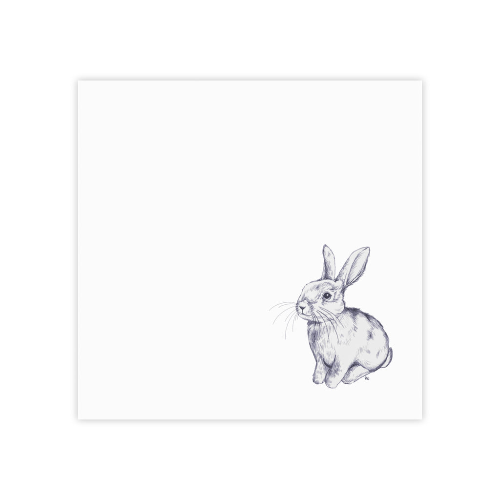 Bunny Art Post-it Note Pads | Illustrated Rabbit Sticky Notes