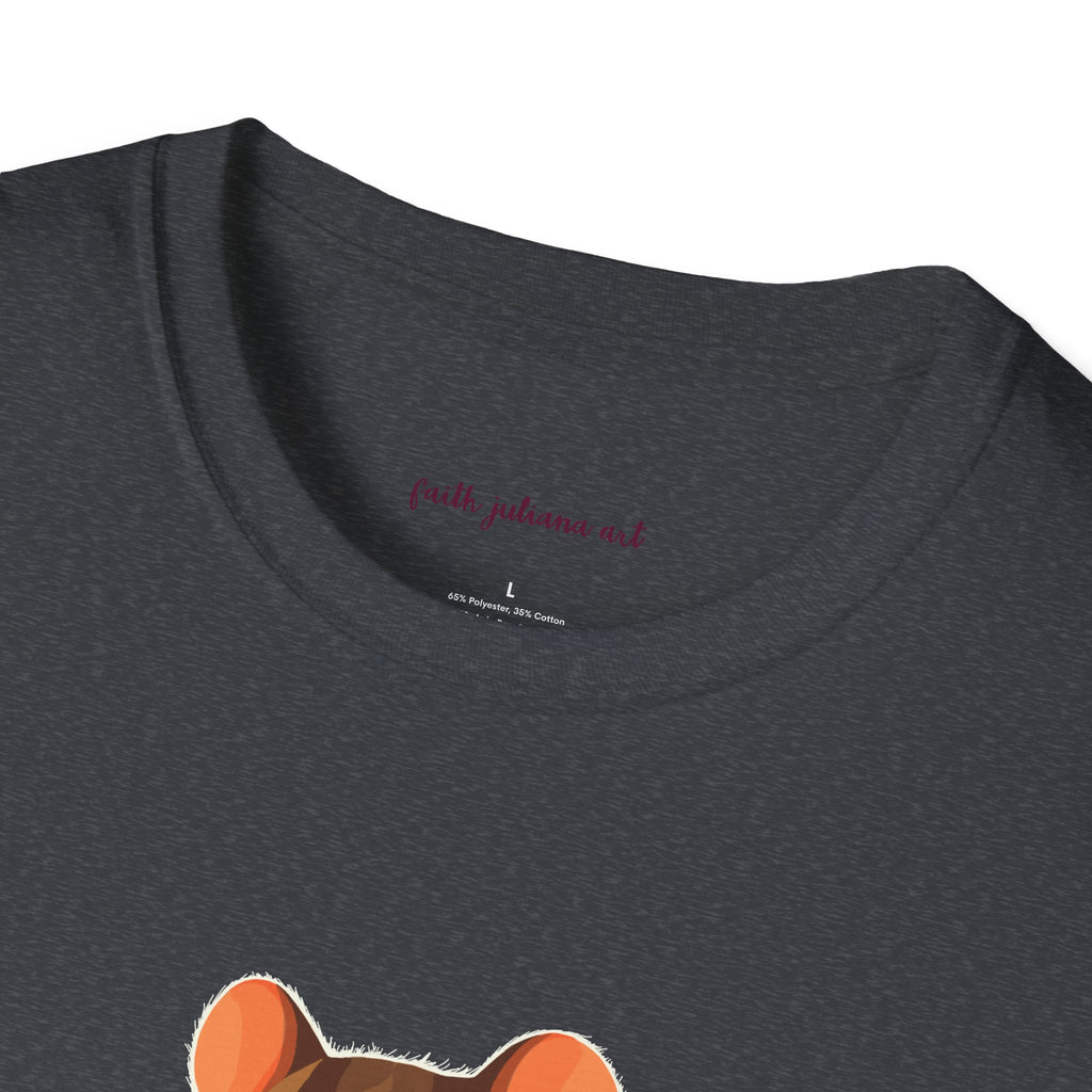 Mouse Reading a Book T-Shirt | Cute Animal and Book Lover Illustration