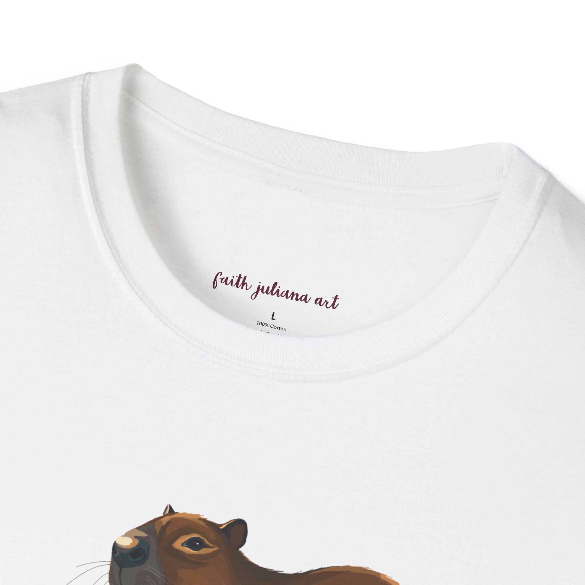 Surfing Capybara T-Shirt | Cute Animal Surfing- Graphic Tee