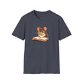 Mouse Reading a Book T-Shirt | Cute Animal and Book Lover Illustration